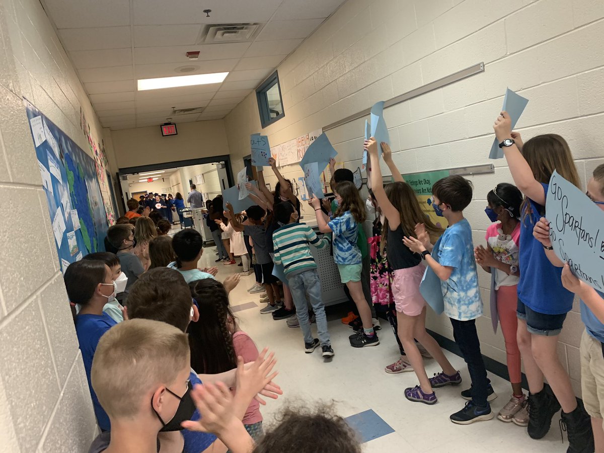 We loved welcoming our Seniors during todays Grad Walk! Congrats Seniors! <a href="/ohesnews/">Orange Hunt Elementary</a>
