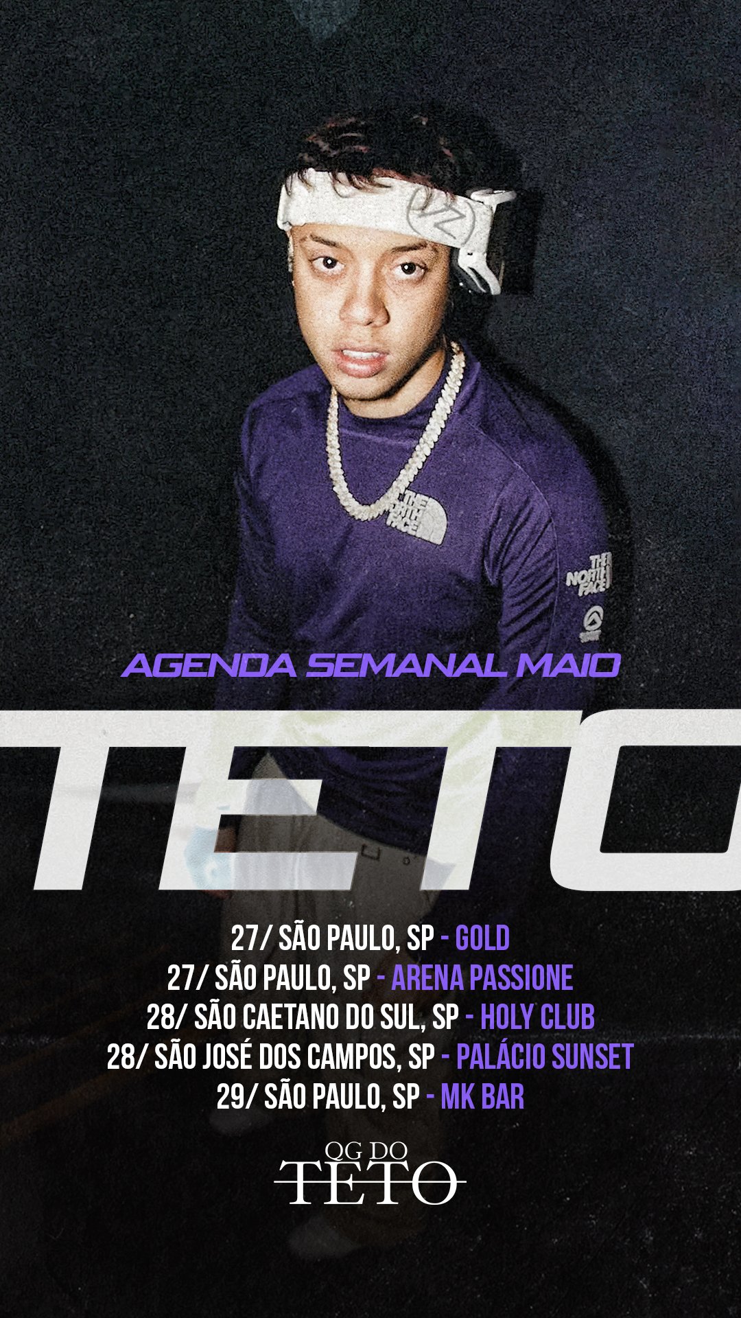 QG do Teto on X: Agenda de shows da semana!  / X