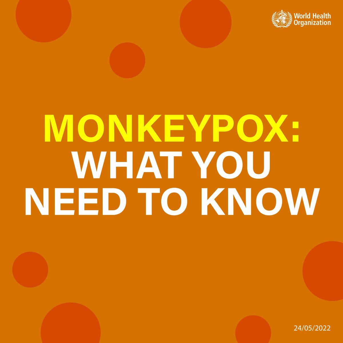 WHOEMRO's tweet photo. #Monkeypox: What you need to know about symptoms, transmission and protection

While the risk to the general public is low, @WHO is responding to this outbreak as a high priority

Most people recover without treatment, but in some cases, people can get seriously ill

Scroll 👇 https://t.co/cnRwnduA6E