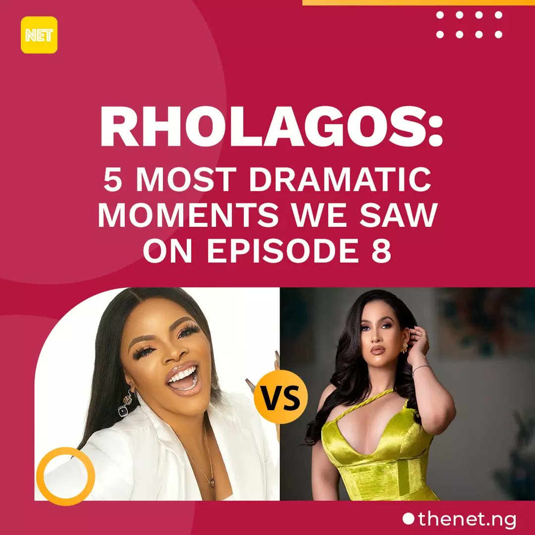 theNETng's tweet photo. Is it a Real Housewives Of Lagos episode if there isn't drama? 

Here is a glimpse of the drama on #RHOLagos episode 8. https://t.co/aPjaBH73zF