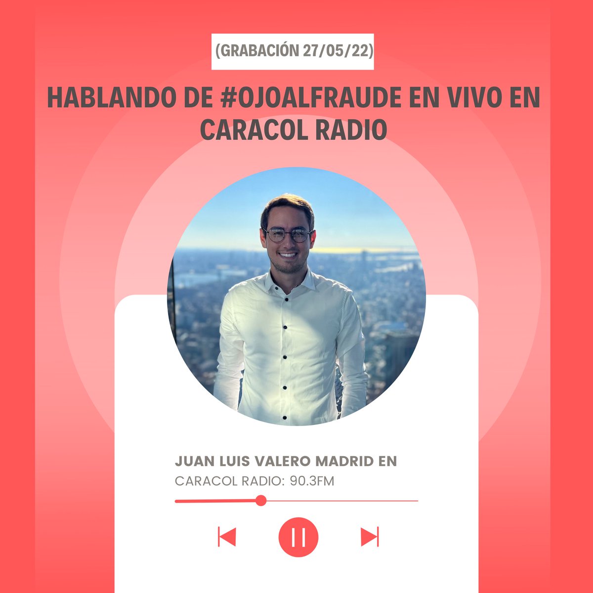 ValeroMadrid_'s tweet image. 📻🎙 Hablamos en Caracol Radio de ojoalfraude.com 

Acá el aparte de la entrevista en spotify: 

open.spotify.com/episode/5RLJlO…