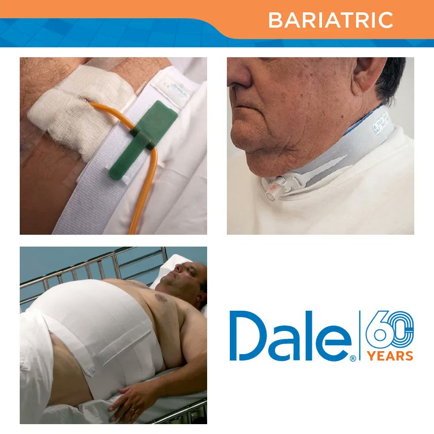 DaleMedical's tweet photo. Dale has a variety of bariatric products to help provide the best care and practices today. Click the link to learn more about Dale's bariatric products! #dalemedical #alwaysbetter #bariatric #binders #trachtubeholders #foleyholders #medicalproducts
https://t.co/VwyjWCIps0 https://t.co/3VUupeT6Cb
