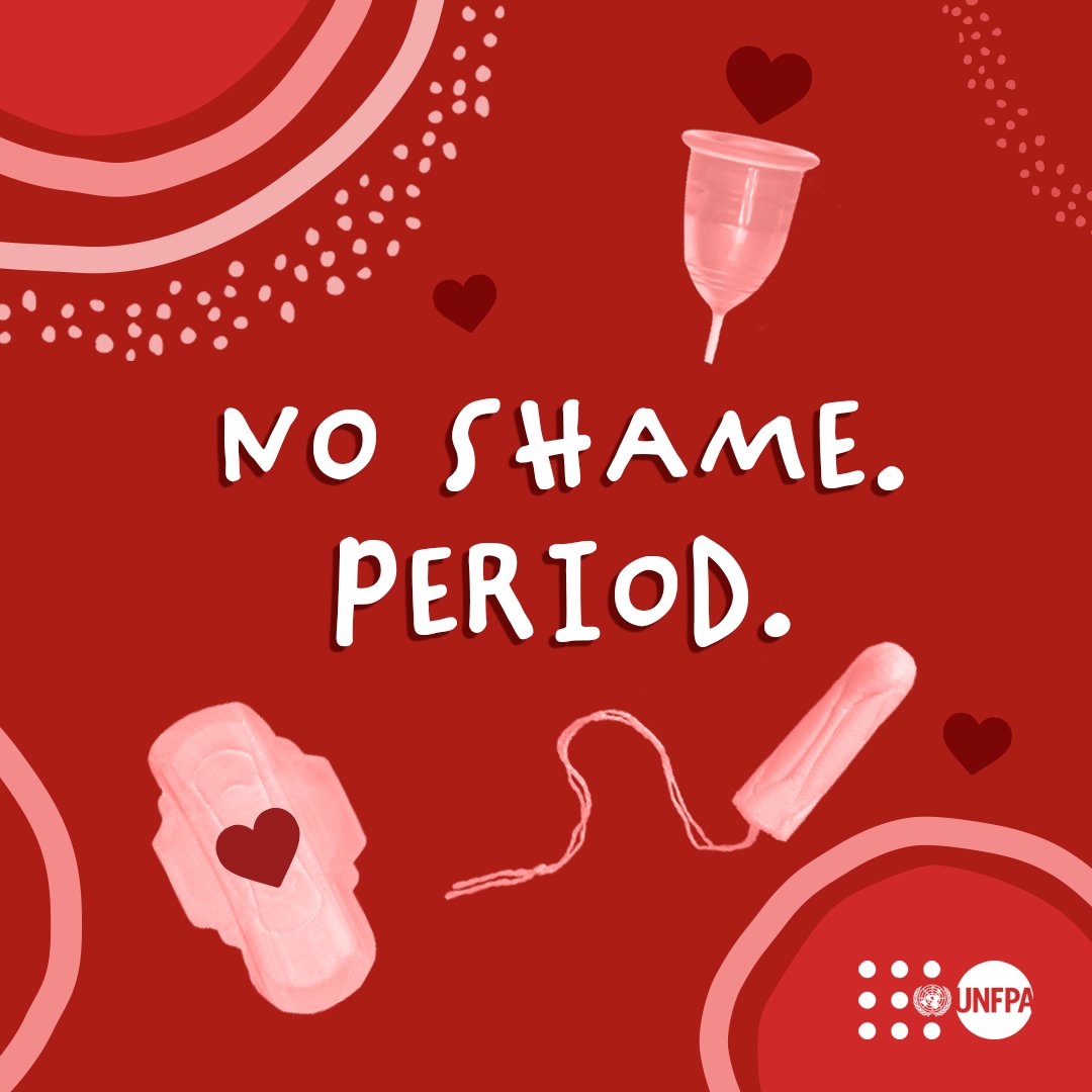 UN's tweet photo. Periods are just as natural as breathing, and an essential part of human biology.

Saturday is #MenstrualHygieneDay. https://t.co/ZcNBKqQRrm via @UNFPA https://t.co/pGk7NbTLmC