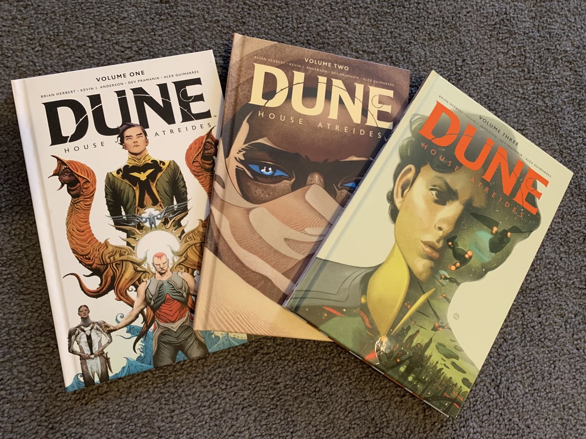 More 'Dune' comics on the way! The visual adaptation of the first prequel trilogy is continuing with 'Dune: House Harkonnen' and 'Dune: House Corrino'.

These tell the tale of the saga's iconic characters, incl. Duke Leto, in the decades before 'Dune'.
#Dune #comics @boomstudios https://t.co/fudhRljEcS