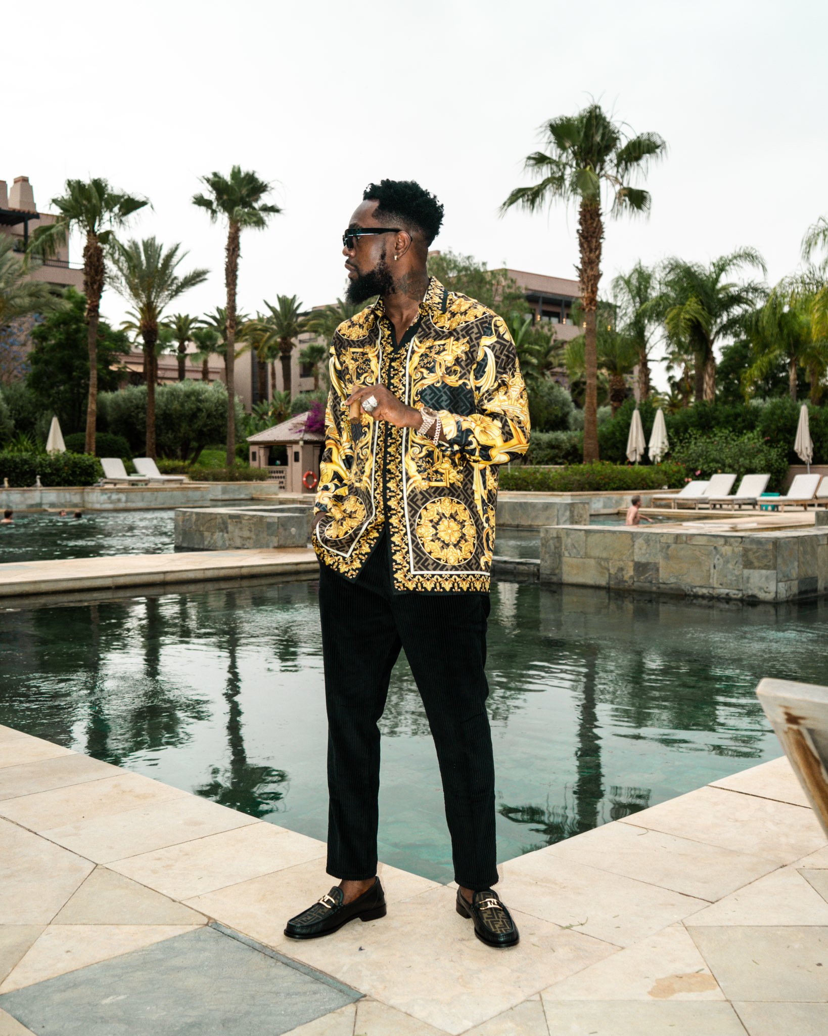 Mens versace top style shirt
