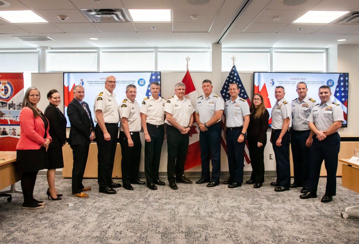 CoastGuardCAN's tweet photo. This week, we hosted the annual Canada-@USCG Summit in St. John’s, NL 🤝 Together we participated in hands-on activities, addressed emerging challenges and marked our 60th anniversary! #CCGat60 #BravoZulu to all participants 👏 https://t.co/7JbVqTlnuF https://t.co/fGXpiRrZmx