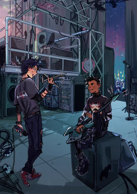 One thing about me is that I will never ever get tired of drawing band au 