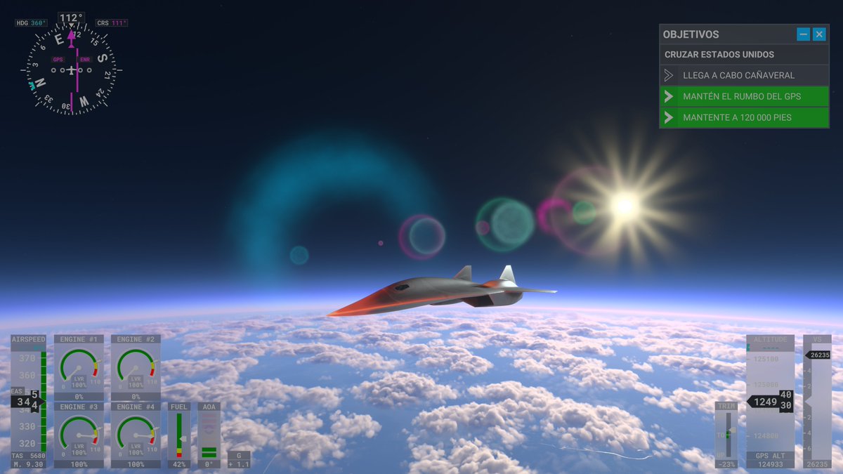 Saludos desde la estratosfera a Mach 9.
#MicrosoftFlightSimulator #Xbox #TopGunDay