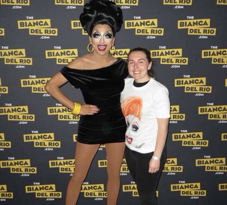 Twinbex's tweet photo. @TheBiancaDelRio omg never laughed so much in my bloody life, what a show in Belfast, lots of people died.. Lots of people died https://t.co/7Z8pioQ0Ha