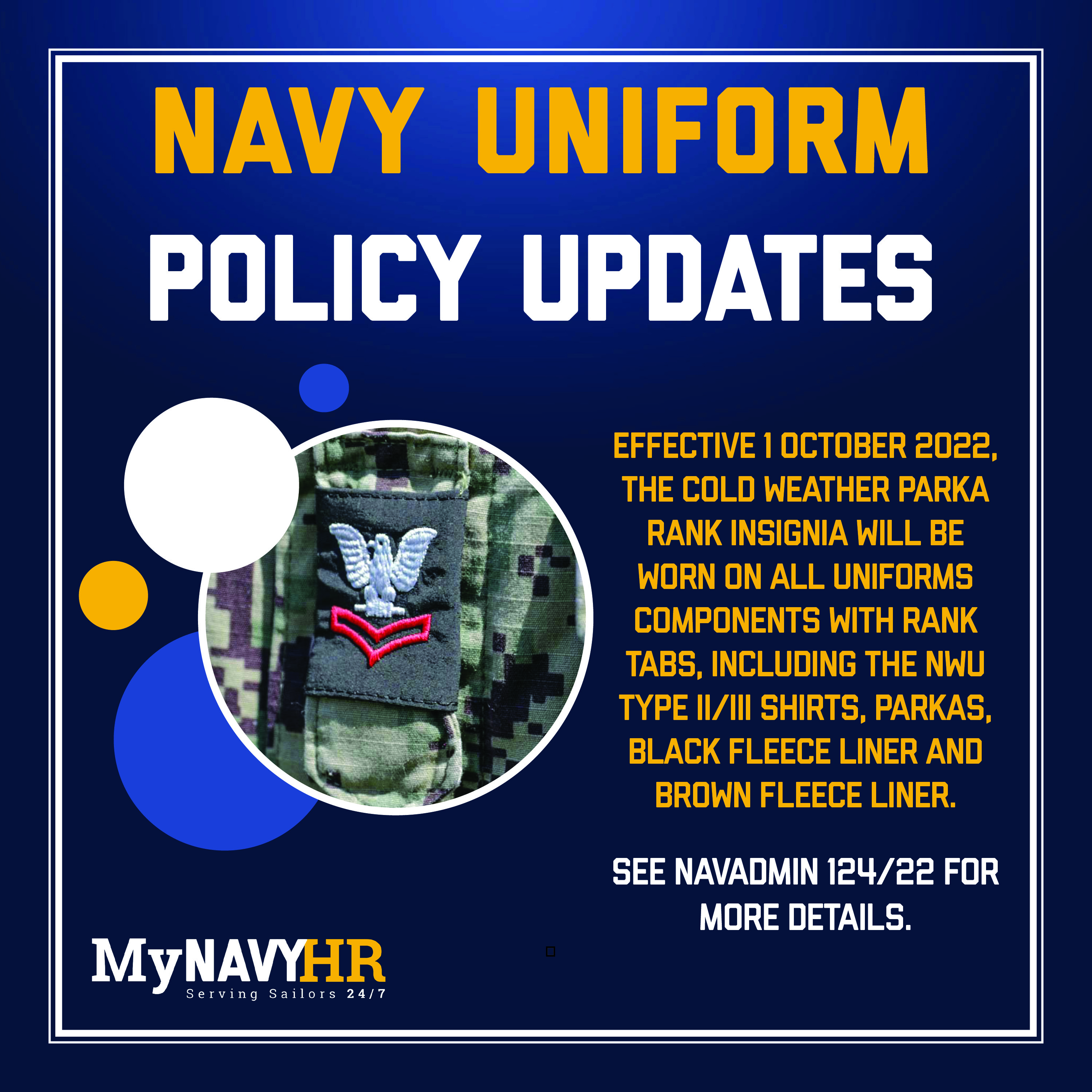 MyNavy HR on Twitter "The latest Navy uniform policy updates are out