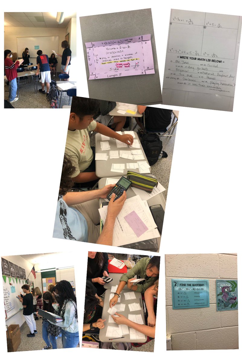 VMSTheMathLady's tweet photo. Who says Math 3 reviews cannot be interactive?  Check out Daphne Robertson’s Math 3 classes @WestForsythHS #wsfcsmath #FinishStrong https://t.co/kMeso2pFSU