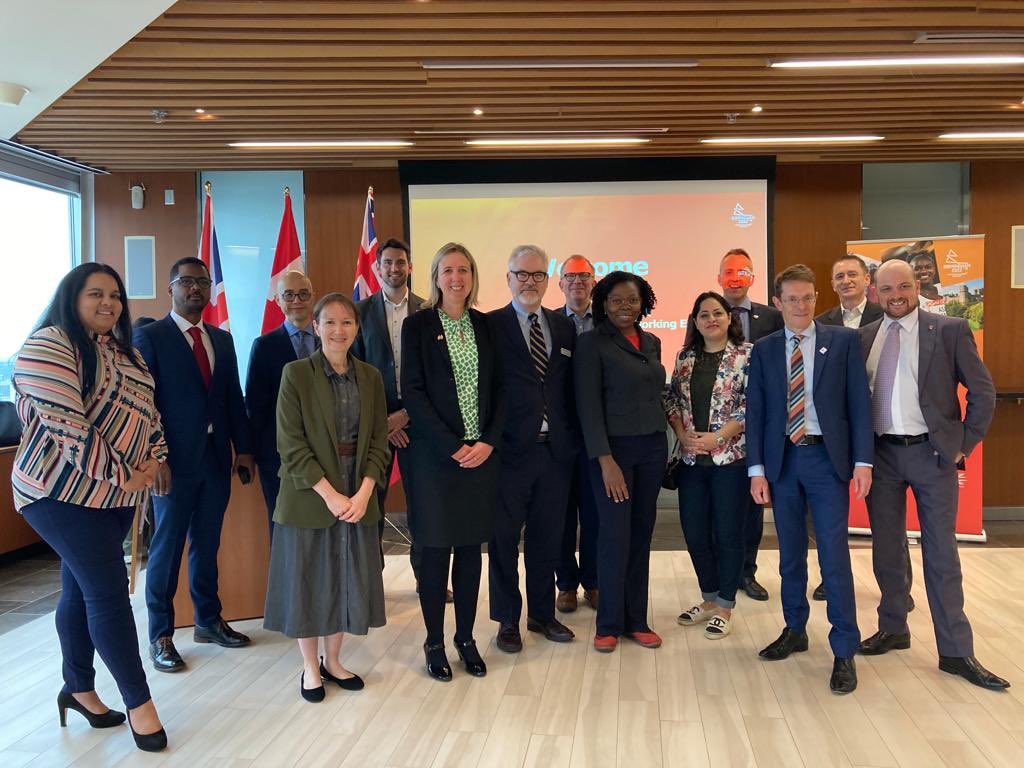 Brilliant to host <a href="/andy4wm/">Andy Street</a>  Mayor of the W. Midlands on his trade mission to 🇨🇦 this week. Birmingham is the 2nd largest financial centre  in 🇬🇧 + W. Mids has 🌎 class universities, innovation, talent + diversity. A perfectly placed parter for even deeper collaboration with 🇨🇦