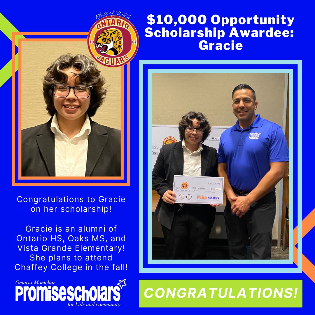 Congrats to our $10,000 Scholarship Awardees!

Thank you @cityofontario for hosting us and thanks to all who showed up to celebrate with us, including students' families, @cityofmontclair &amp; @cityofontario officials, school admin, + our Board Members who make all of this possible!