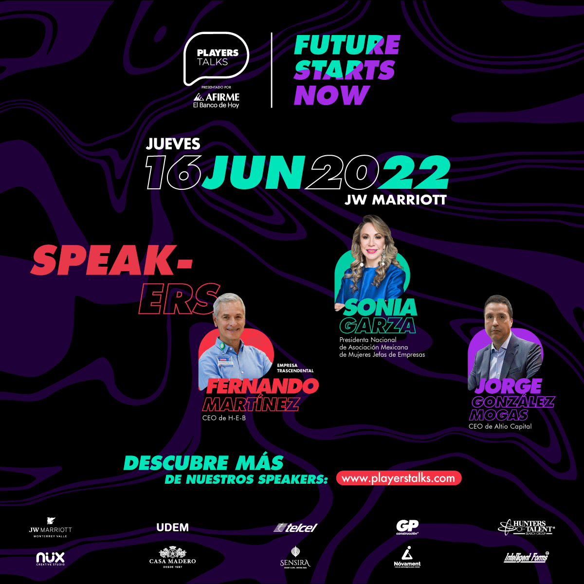 CoparmexNL's tweet photo. Los invitamos a la nueva edición del #PlayersTalks @PLAYERS_Mty, un foro que reúne a diferentes líderes para compartir sus experiencias e inspirar a las generaciones del futuro.

🗓️16 de jun 
🕔5 p.m.
🎟️Adquiere tus boletos aquí: https://t.co/ZRWkiKvOv2 https://t.co/J1xJ6OVIkm