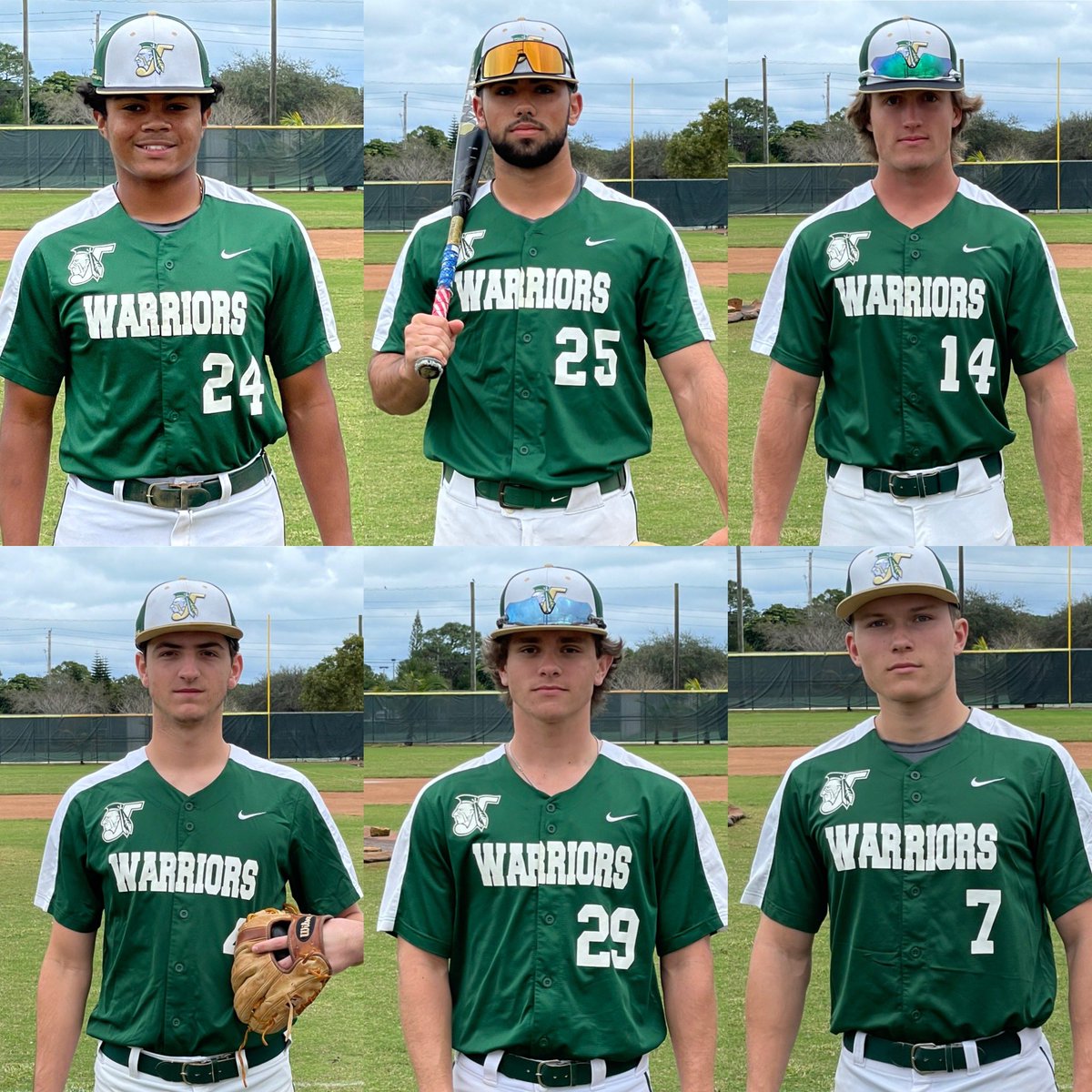 Congrats to seniors <a href="/BrandonChin24/">Brandon Chin</a> <a href="/EScadina/">Elijah Scadina</a> <a href="/FasuloBobby/">Bobby Fasulo</a> <a href="/dylanjeluso/">Dylan Jeluso</a> <a href="/JoeyUrban14/">Joey Urban</a> and <a href="/Q_Fitzgerald7/">Fitzfanatic</a> who have been selected to play in the Dick Howser Senior All Star Game at <a href="/RDCstadium/">Roger Dean Chevrolet Stadium</a> next Saturday June 4th at noon. Come out and support these Warriors one last time ⚾️🍢