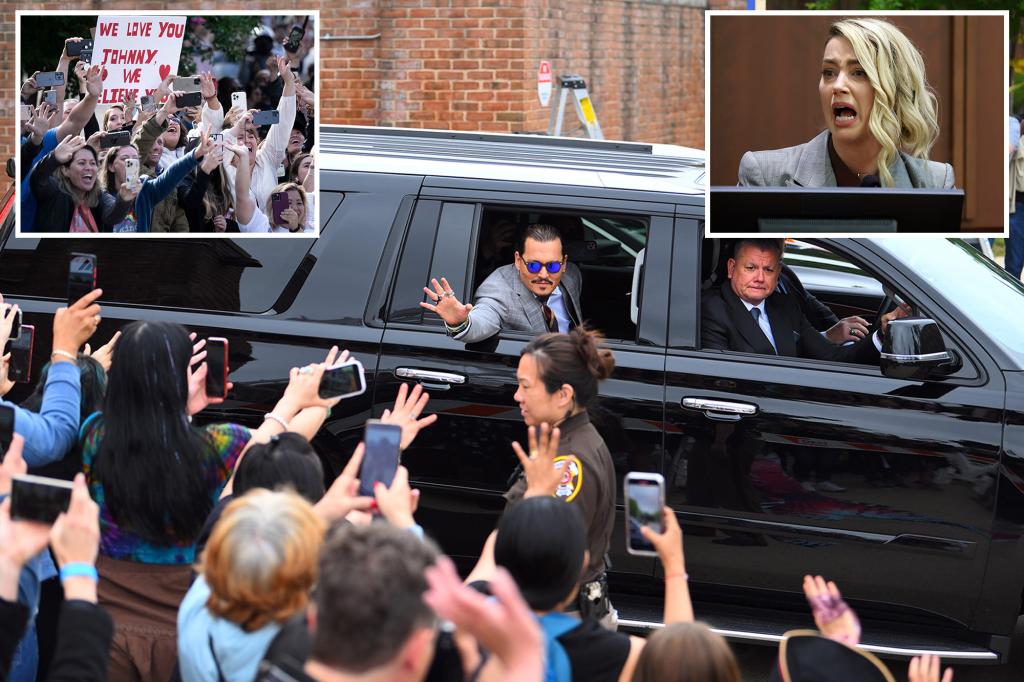 nypost's tweet image. Johnny Depp coming out on top in court of public opinion, experts say trib.al/9wRp1G0