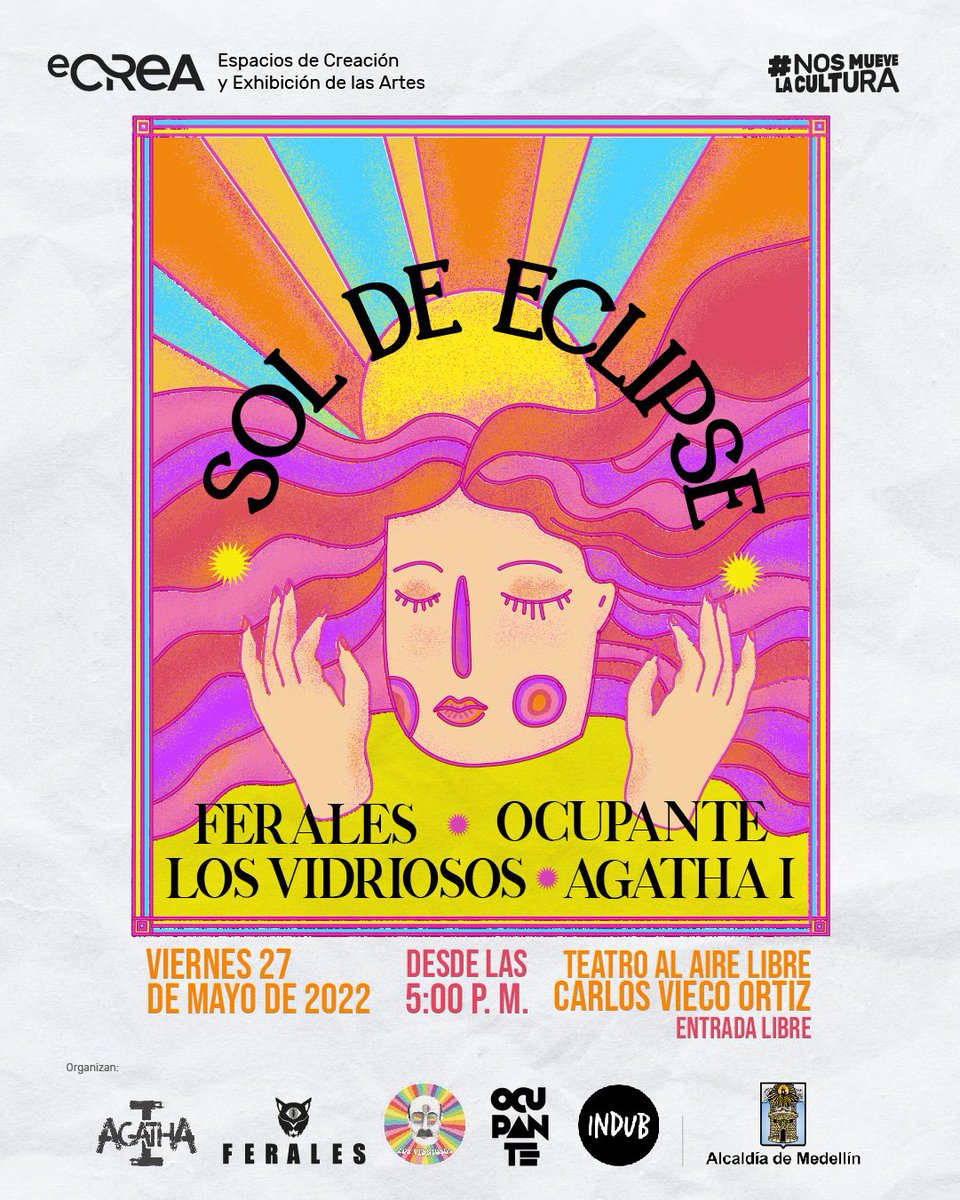 Concierto hoy en el Teatro Carlos Vieco con <a href="/FERALESBANDA/">FERALES</a>, <a href="/ocupantemusica/">Ocupante</a>, @LVidriosos y <a href="/agathaprimera/">Agatha I</a>. Entrada libre.