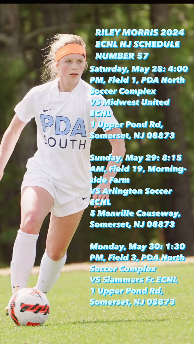 Come check me out this weekend at ECNL New Jersey!! Super excited to compete💪⚽️ <a href="/ImCollegeSoccer/">College Soccer Truth ™</a> <a href="/PdaSouth/">PDASouth</a> <a href="/ECNLgirls/">ECNL Girls</a> <a href="/TopDrawerSoccer/">TopDrawerSoccer</a> <a href="/TheSoccerWire/">SoccerWire</a>