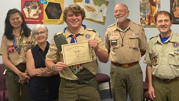 Congrats 2023 DL <a href="/ryananderson75/">Ryan Anderson</a> EARNING Eagle Scout!  Also overall 4.44 GPA and this past semester 4.6 GPA! #BallDownBallOut

hudl.com/profile/115748…