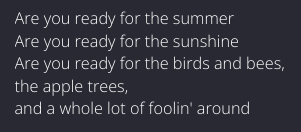 DougCalderon's tweet photo. I was going to sing that fun song from Meatballs to my kid as he got out of school this afternoon, so I looked up the lyrics.

I cannot sing these words to my 7-year-old. https://t.co/hl9weBP8Af