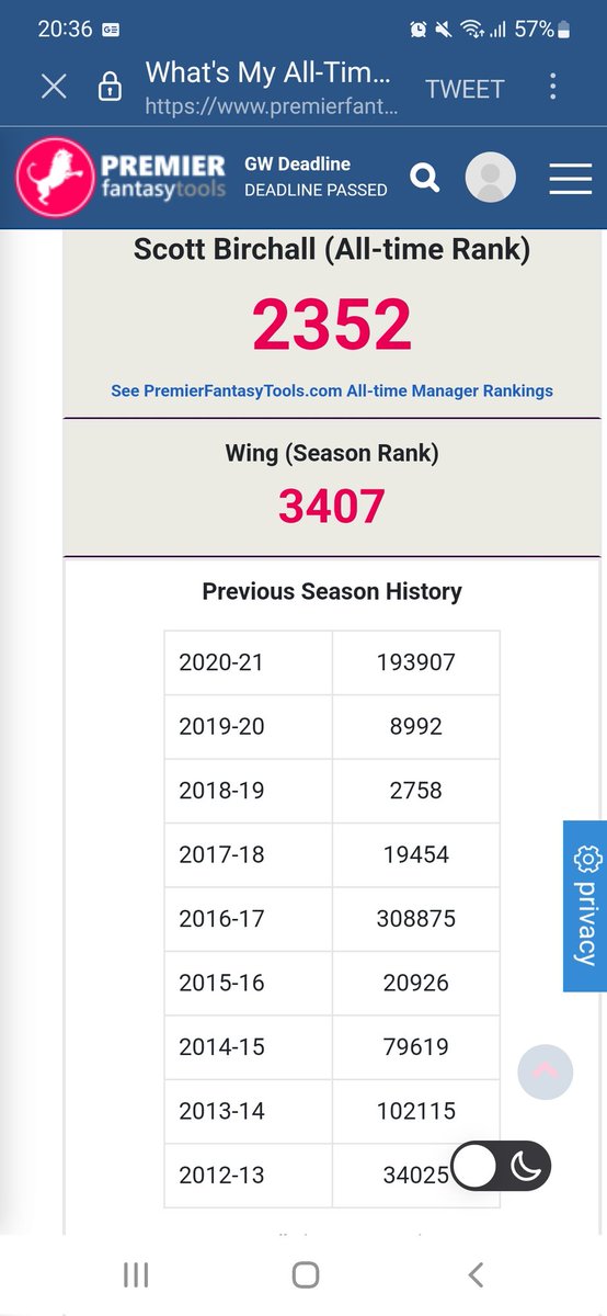 scottb2k5's tweet photo. @PremierFPLTools https://t.co/ENJSCZxTNb