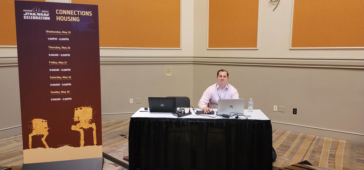 So excited to be part of the ULTIMATE #StarWars fan experience – <a href="/SW_Celebration/">StarWars Celebration</a>! We invite fans, characters &amp; exhibitors to stop by our housing desk at the Anaheim Marriott Marquis Ballroom through Sunday if you need hotel assistance.

#eventprofs #meetingprofs