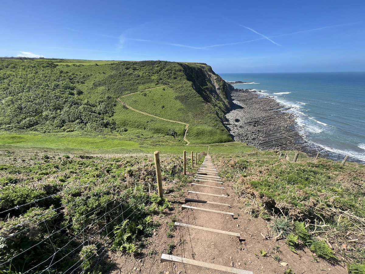 Just a few steps today! SWCP Hartland Quay to Bude! #SWCP