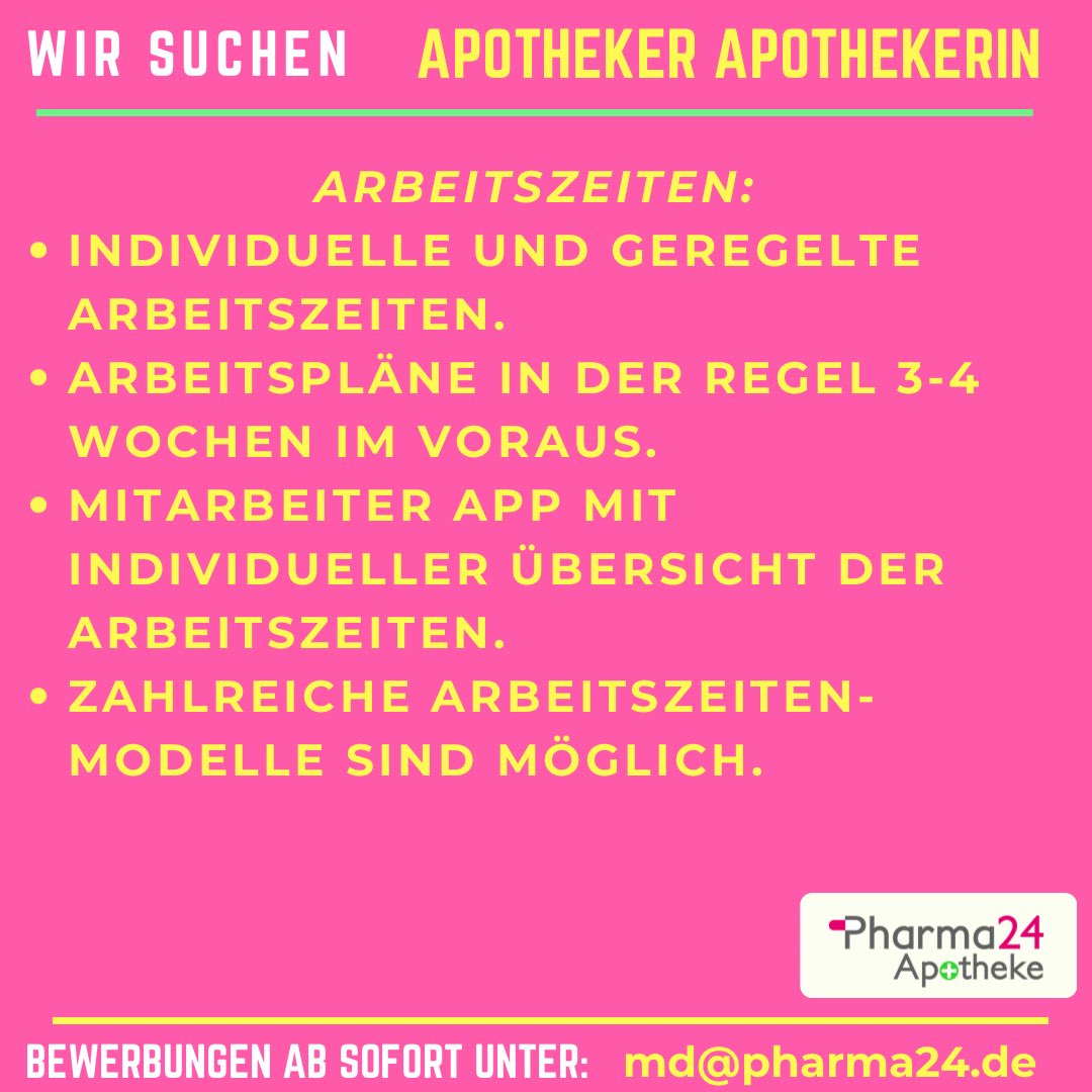 🟢 wie planst Du Deine Arbeitszeit ?

💚 arbeiten ohne #arbeitszeit , das können wir bei <a href="/pharma24/">Pharma24 Apotheken + Online Apotheke</a>.apotheke auch nicht. #homeoffice können wir Dir auch nicht anbieten. Aber alles andere , das versuchen wir so gut wie möglich zu organisieren.