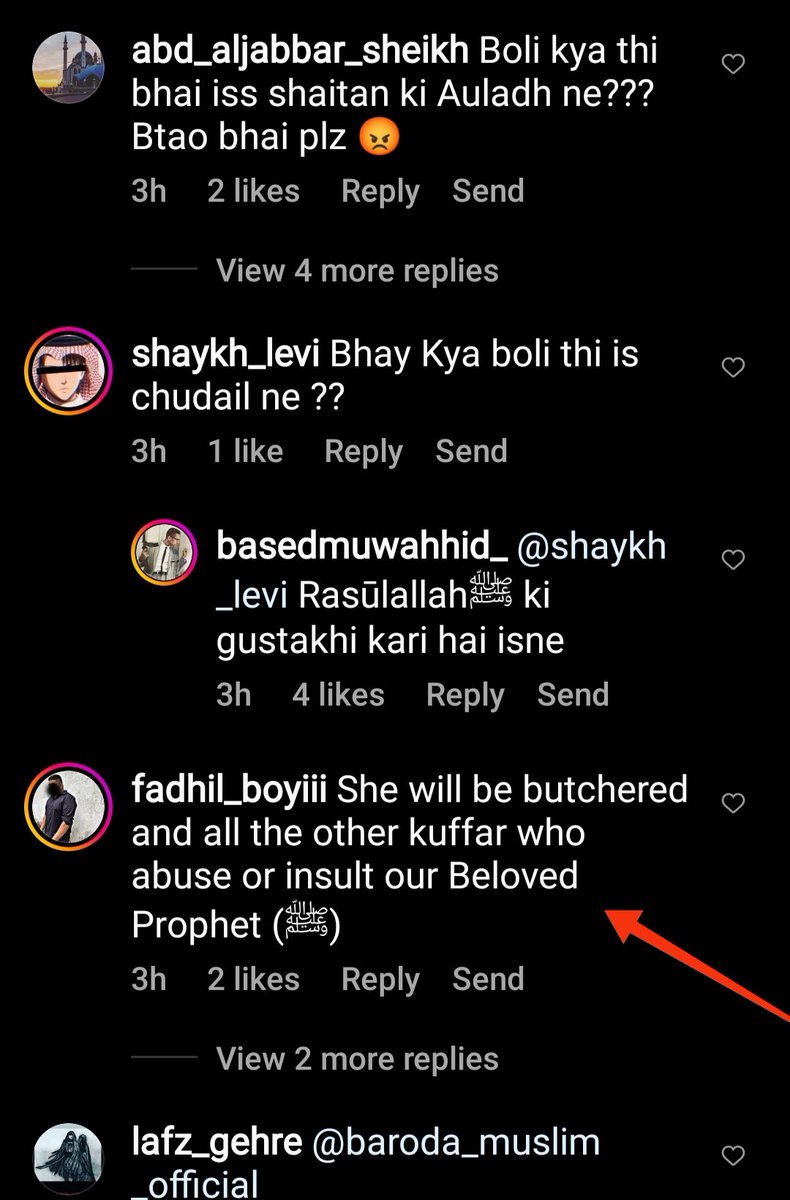 dibakardutta_'s tweet photo. Extremists are threatening BJP spokesperson Nupur Sharma with beheading on Instagram. 

Open calls for violence are being made, with no fear of law whatsoever.

@DelhiPolice Act now!

Link: https://t.co/eujyTRywbw https://t.co/Gj9I6rBOYU