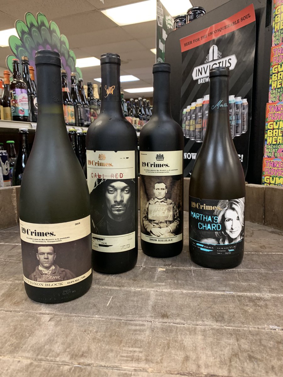 19 crimes tasting today from 4-7pm!  A crime not to try!!