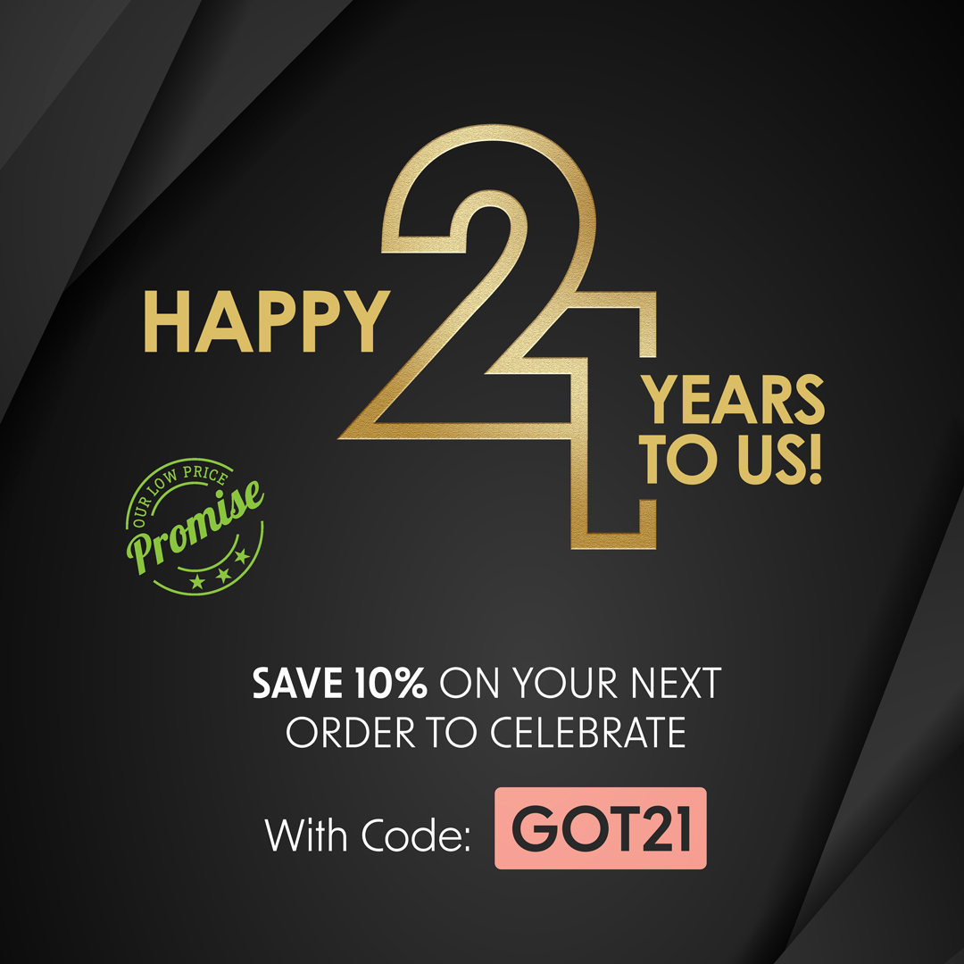GotPrint's tweet photo. Itβs our anniversary!! π₯³
To all of our customers & employees, thank you for 21 years!
Use coupon code GOT21 for 10% off your next order until 6/20/22
#GotPrint #ThankYou https://t.co/uYyQyKzcEU