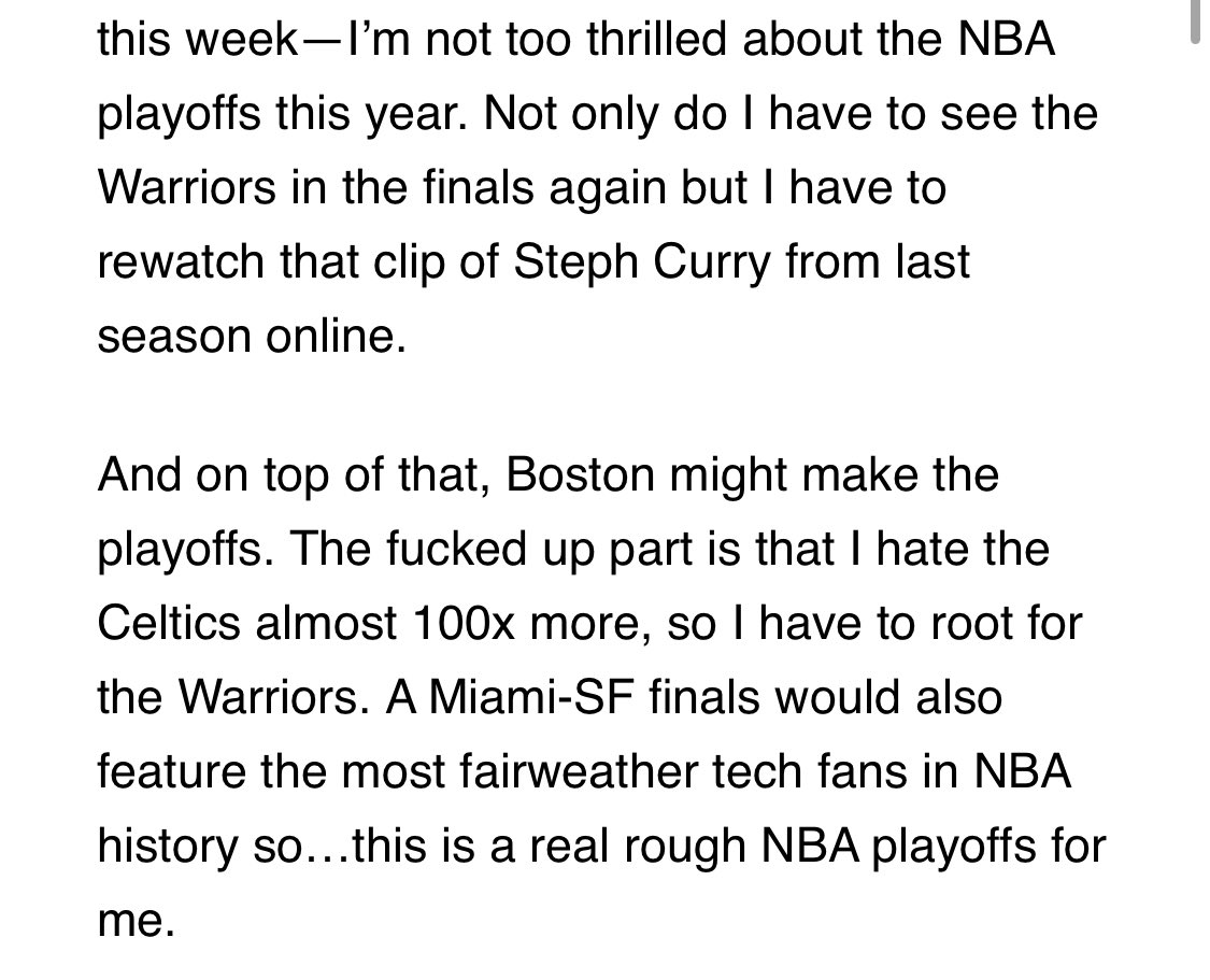 Kedar (@kedartv) on Twitter photo Best newsletter opening I’ve seen in years! <a href="/fintechtoday_/">Fintech Today</a>
Two worst fanbases in the finals 🤮 Best newsletter opening I’ve seen in years! <a href="/fintechtoday_/">Fintech Today</a>
Two worst fanbases in the finals 🤮