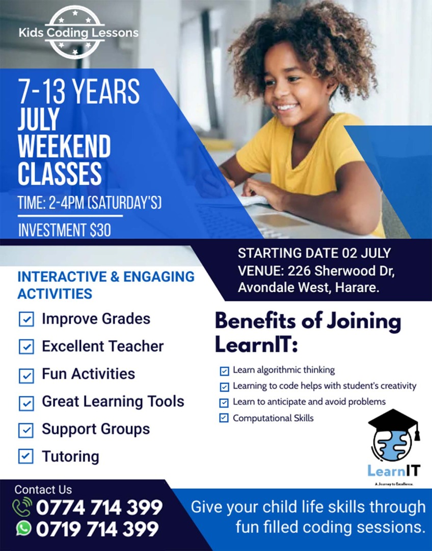 LearnIt2022's tweet image. Let&apos;s give our Children the chance to define what they want. Technology is taking the course! Let&apos;s empower them with Coding skills! Let&apos;s create new systems developers @maDube_ @BatsieKu @begottensun @LynneStactia @Tinashe_Maburu Help with Retweeting.  App link on pinned tweet