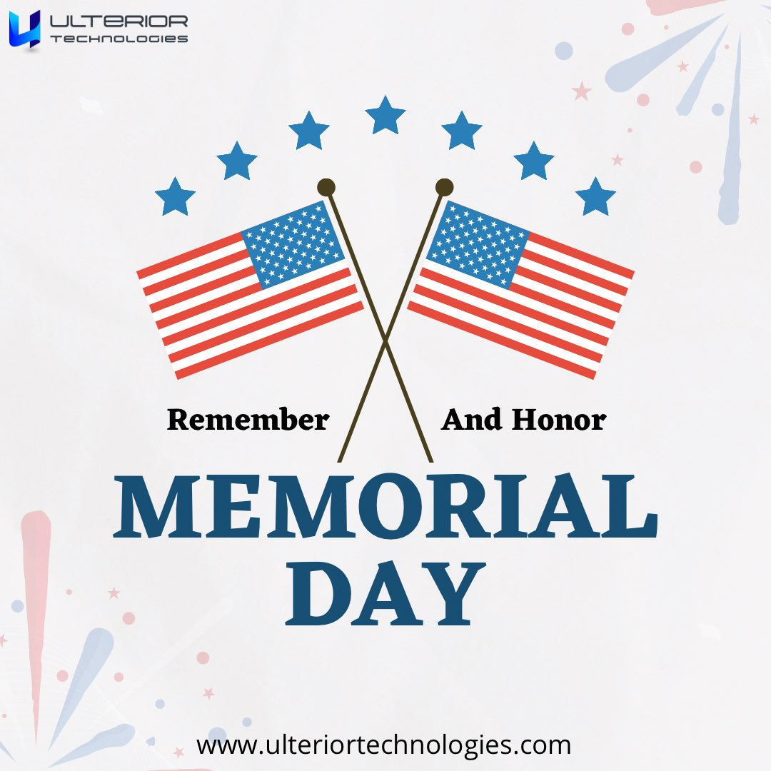 “Patriotism is not short, frenzied outbursts of emotion, but the tranquil and steady dedication of a lifetime.”

To all that Served thank you for your service!!!

#memorialday #memorialday2022 #thankyouforyourservice #familyandfriends #ulteriortechnologies
