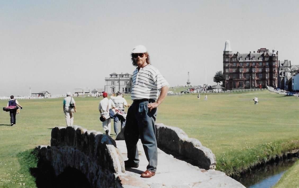 TGolfer83's tweet photo. I never made it to the Old Course, but it was one of Dads favorites. My Mom won a trip with @GolfDigest to see the @TheOpen in 1991! He got to play all the courses on the rotation… years later at the #warrioropen we got to meet #ianbakerfinch He was excited for the 150th! https://t.co/mlXA3eIqdV