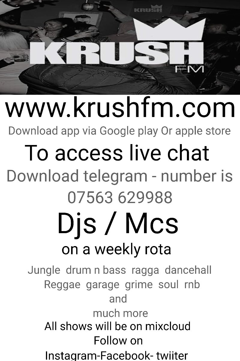 MCASHGULLY's tweet photo. @krushfmradio get involved people.. https://t.co/G4rZ2IxxG8