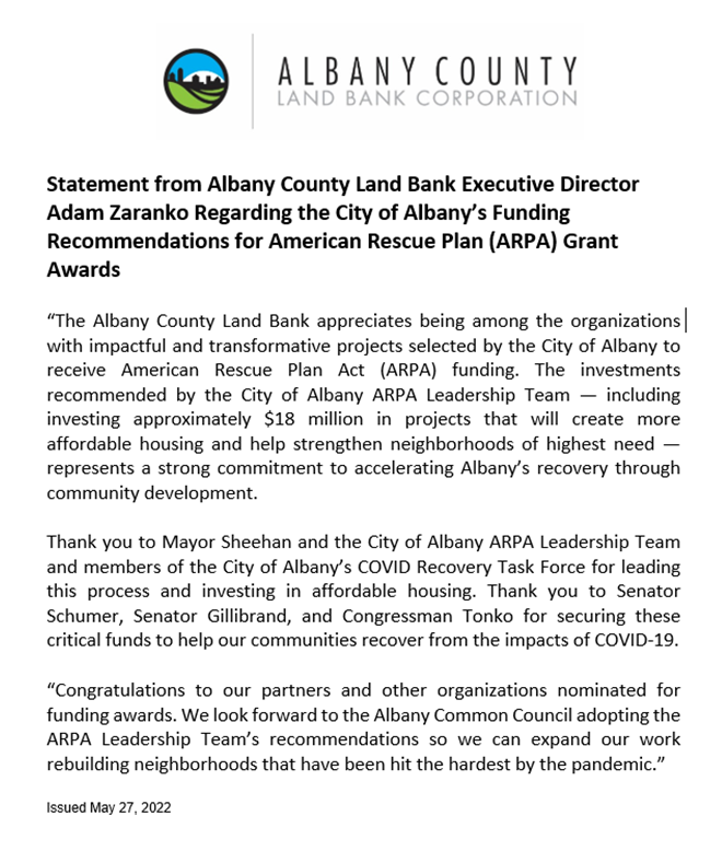 Albany County Land Bank Corporation on Twitter "https//t.co