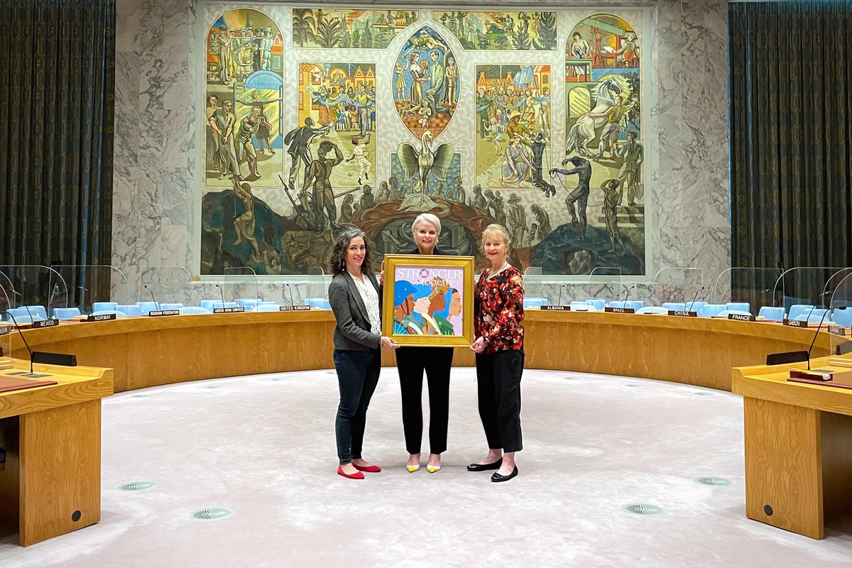 BossBeauties's tweet image. BBs framed at the @UN for the world to see. Feels right. 
@UNPeacekeeping @ElsieFund