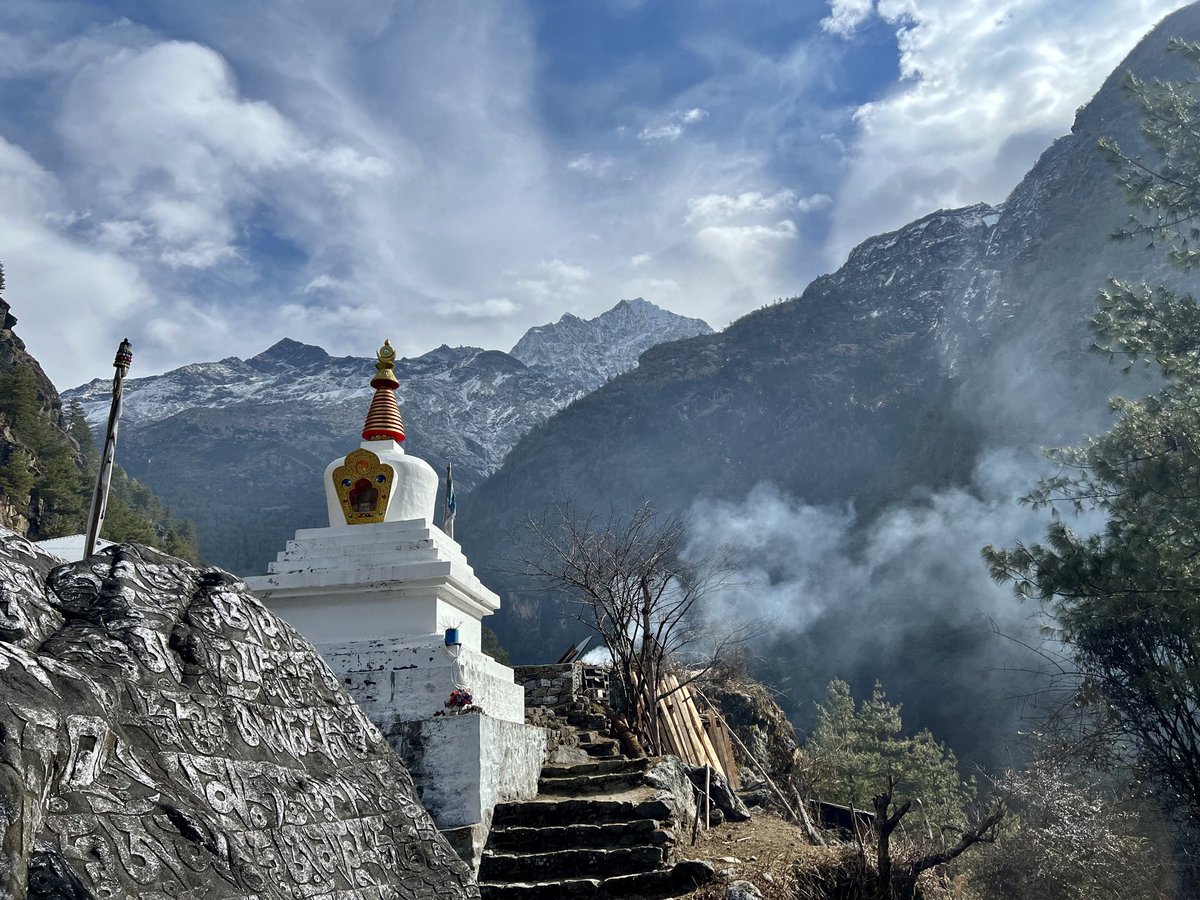 DavidArthurSto1's tweet photo. Journey with me into the High Himalaya via my latest blog on. . . 'Beyond the Sacred Mountains'. We will trek further into the heart of the Everest region to the Sherpa capital of Namche Bazzar. https://t.co/2ovXge7YO3 #himalayas #Nepal #EverestBaseCamp #trekking #SoloTravels https://t.co/HteMIKm7gY