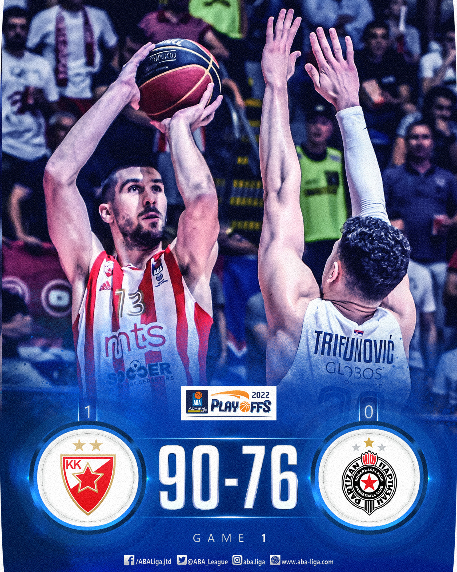 AdmiralBet ABA League on X: .@kkcrvenazvezda to host @kkzadar at the start  of the Playoffs – Can the visitors pull off another miracle in Belgrade?  Read more at:  #ABAPlayoffs   /