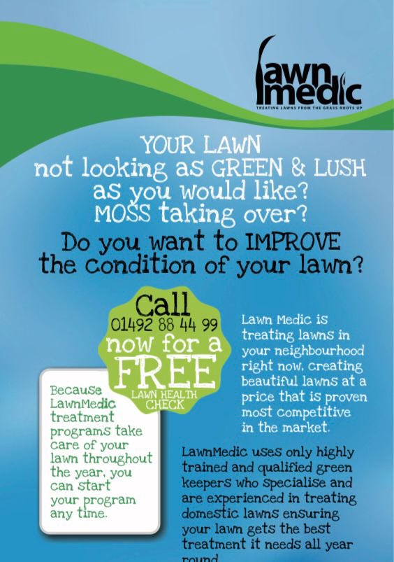 Is your lawn not looking as green and lush as you would like? Call Lawn Medic today for a free no obligation quote and health check! 🧩