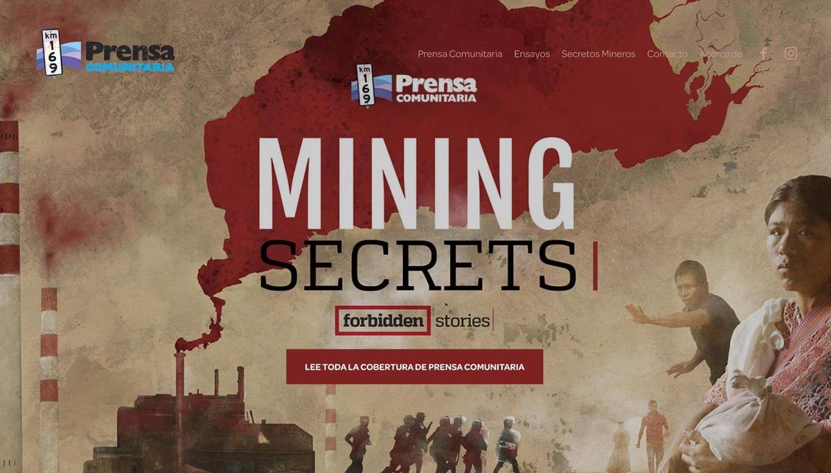 PrensaComunitar's tweet photo. #MiningSecrets | Ahora puede seguir toda la cobertura investigativa alrededor de los secretos mineros de El Estor, desde un nuevo espacio virtual.
📌👇🏼👇🏼👇🏼
https://t.co/JGgUERBfPS https://t.co/B26RJkXopz