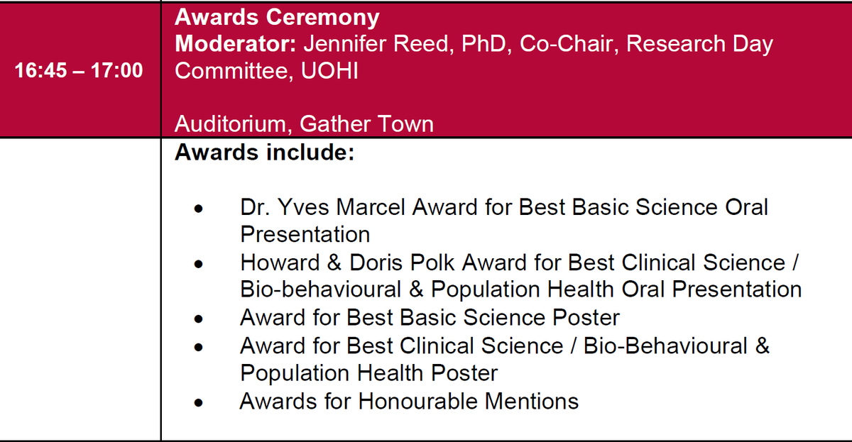 What better way to end a day of learning and networking than to recognize the top Ottawa region cardiovascular trainees at the #OCRD2022 awards ceremony.  Join us at 4:45 today!
#LoveOttawaResearch