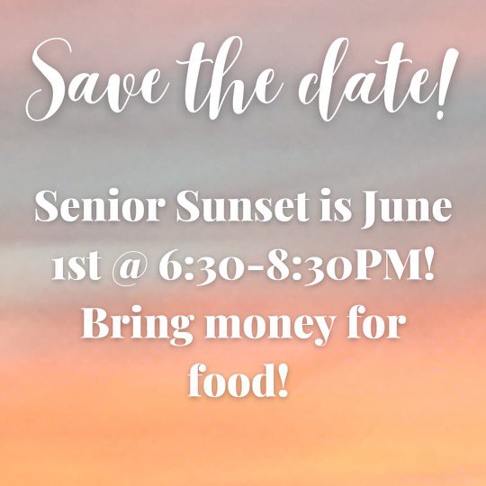 Wednesday is Senior Sunset. We will show a movie, have food trucks, and have a lot more fun. Be in the quad Wednesday at 6:30. #WeAreAtwater🔵⚪️