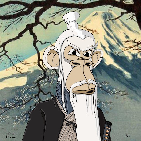 BushidoRoyale's tweet photo. None of you deserve Shoguns graciousness but he requested I see it fulfilled!

🌋 Follow @BushidoRoyale 

🌋 Tweet @ 2 people 

🌋 Prepare to die with honor 

🌋 @GutterCatGang dog Winner picked tomorrow 

Pai Mai’s not amused 😒 

#GangGang #BAYC @jessew_art https://t.co/eEcHm1pRHS