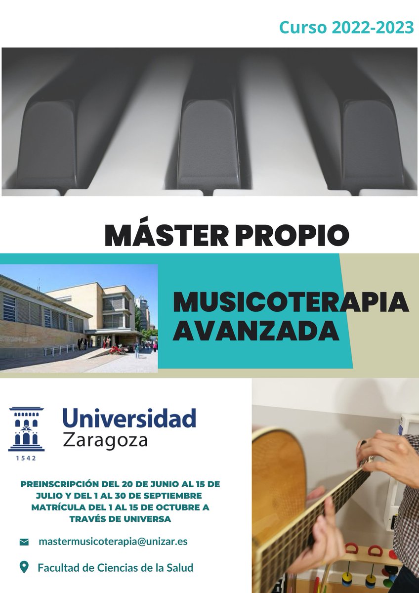 Musicoterapia Avanzada UNIZAR (@unizarmt) on Twitter photo 