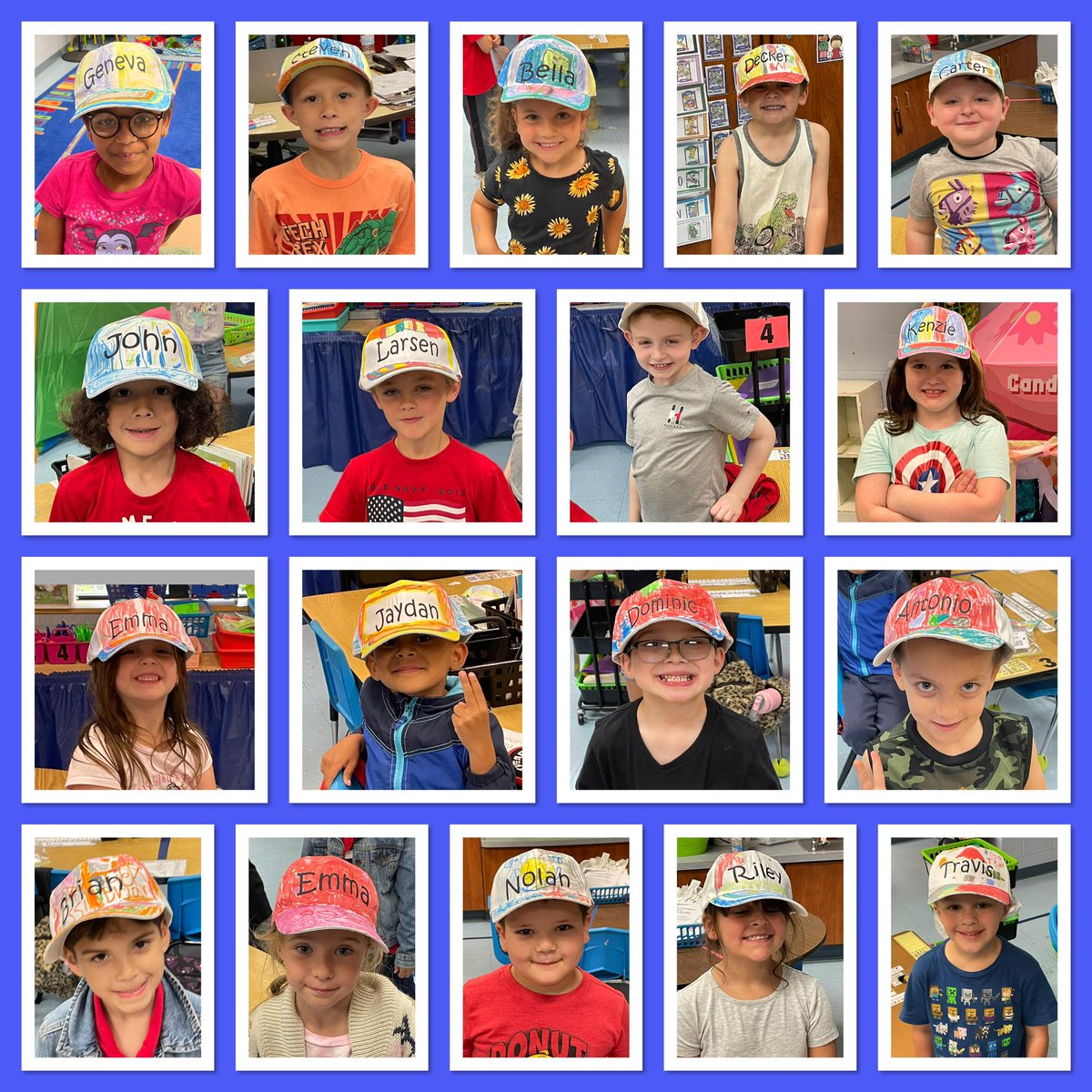 MrsNatoli's tweet photo. H is for 🧢. We had a blast creating our happy hats 😄 #lehsd https://t.co/l1CsF9MnLP