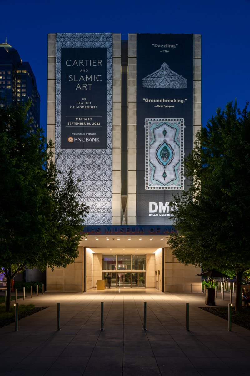 DallasMuseumArt's tweet photo. Spend a night out on the town! 🌙✨

The #DMA is open until 9 p.m. on Fridays. While you're here make sure to visit our "groundbreaking" exhibit, "Cartier and Islamic Art: In Search of Modernity." 💎 #MyDMA #CartierDMA

🎟️:  https://t.co/bMkUUIVkru

Presenting sponsor: @PNCBank https://t.co/aoleUrnXFO