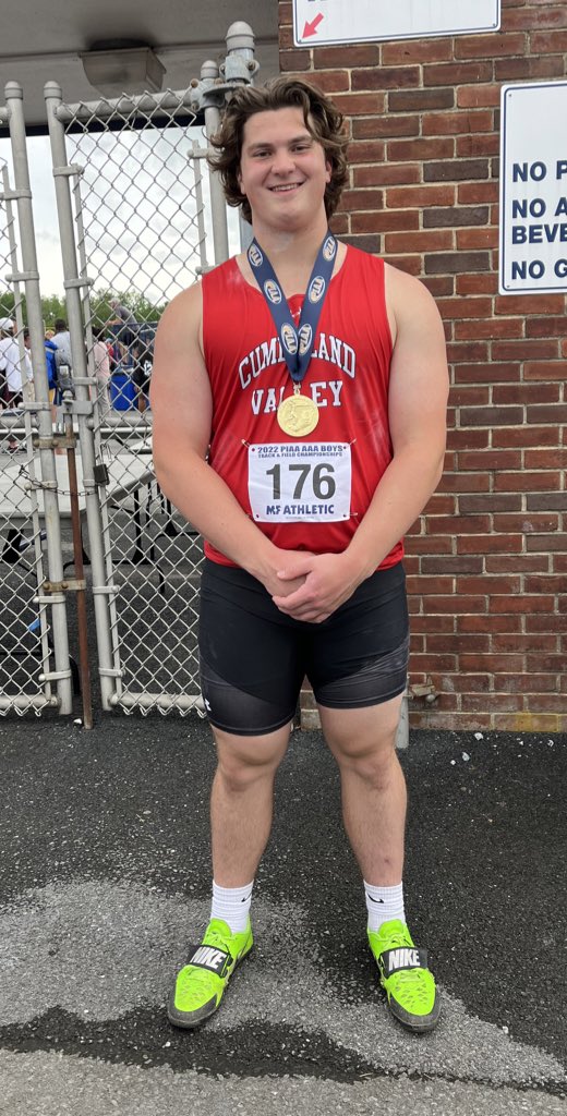 Cumberland Valley TF on Twitter "PIAA State Shot Put Champion! Wade