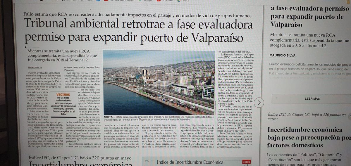MundoFAU_uchile's tweet photo. #FAUenlosmedios El Director de Extensión y Vinculación con Medio #DEXVM, Alberto @texidozlatar, fue consultado en esta nota de @ElMercurio_cl sobre la Resolución de Calificación Ambiental que retrotrajo el permiso para expandir el puerto de Valparaíso. https://t.co/v6u8zLncwg